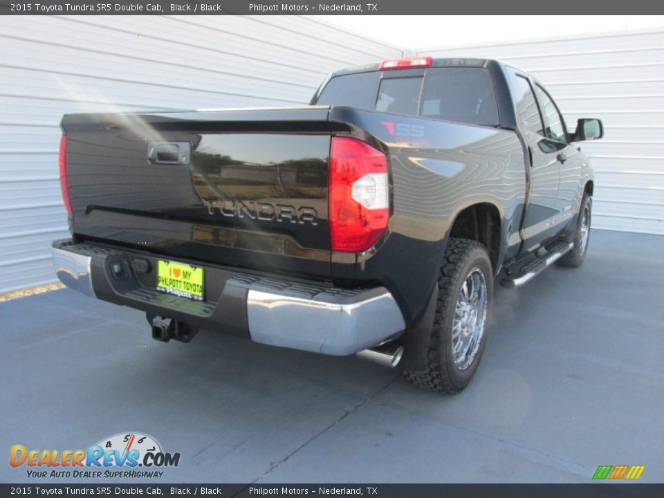 2015 Toyota Tundra SR5 Double Cab Black / Black Photo #4