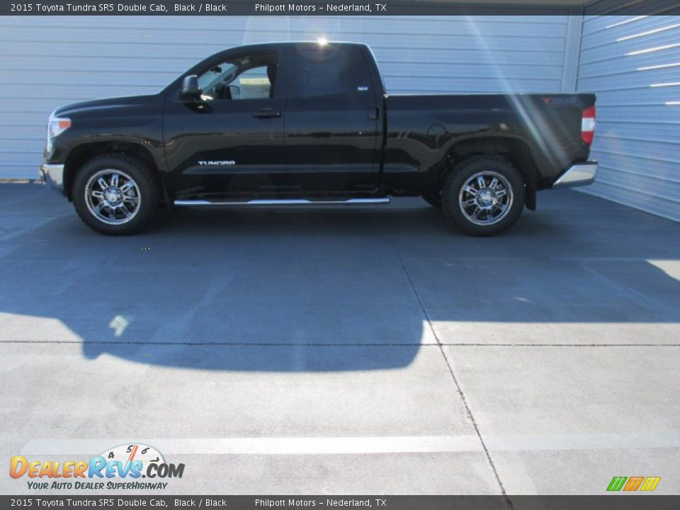 2015 Toyota Tundra SR5 Double Cab Black / Black Photo #6