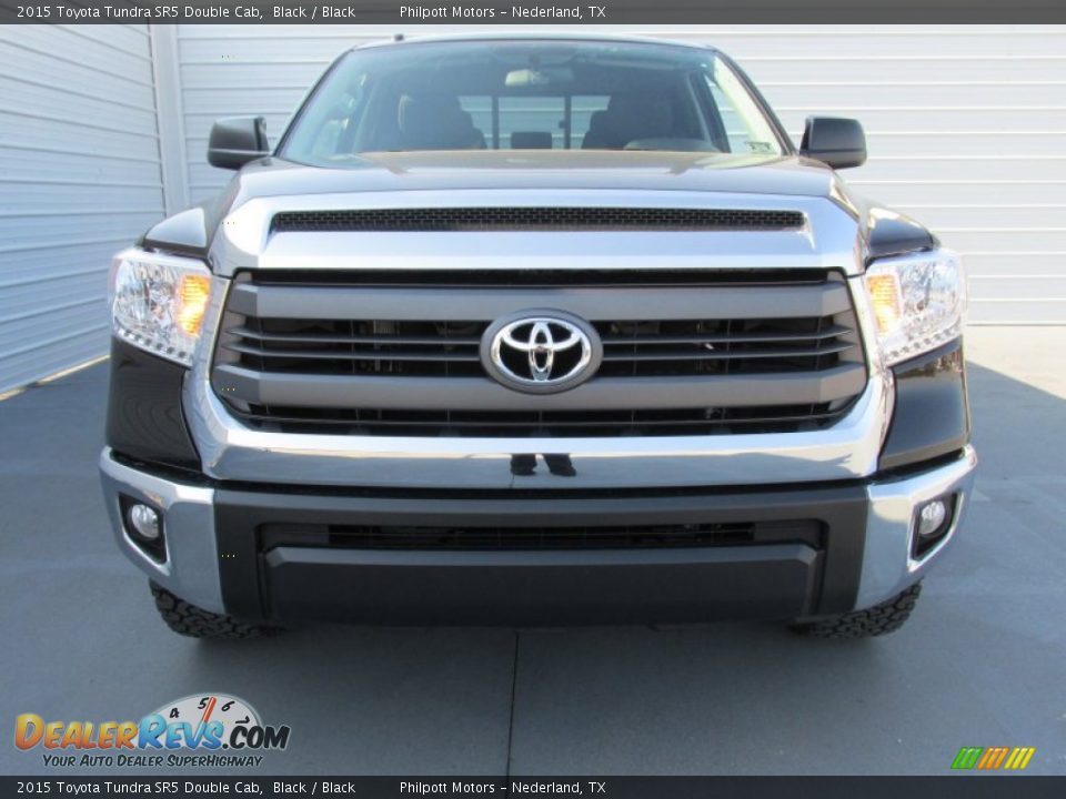 2015 Toyota Tundra SR5 Double Cab Black / Black Photo #8
