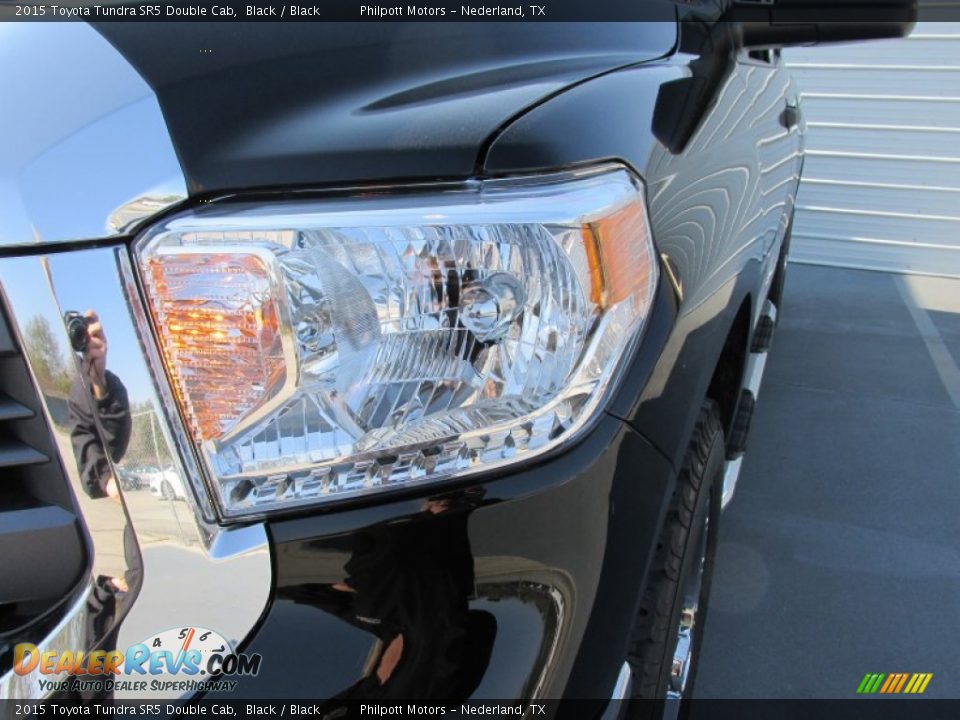 2015 Toyota Tundra SR5 Double Cab Black / Black Photo #9