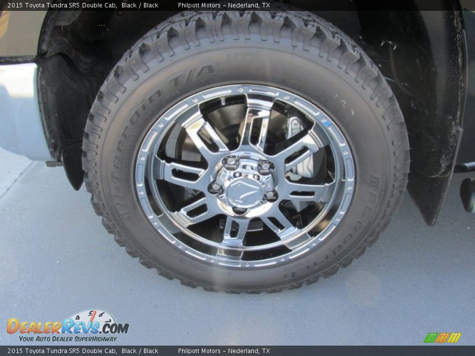 2015 Toyota Tundra SR5 Double Cab Black / Black Photo #11