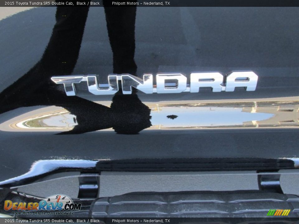 2015 Toyota Tundra SR5 Double Cab Black / Black Photo #13