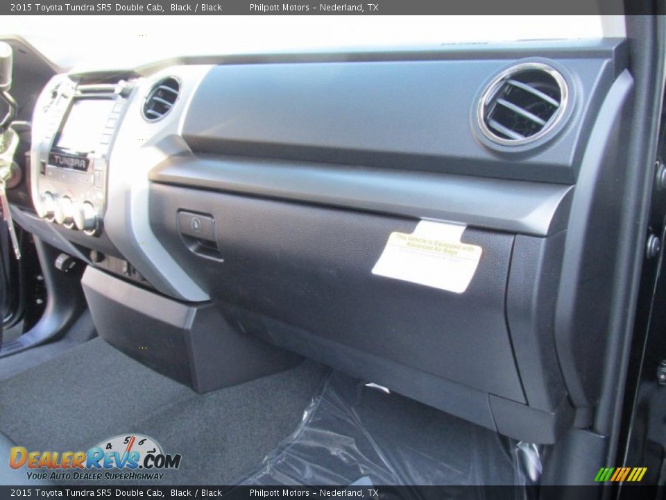 2015 Toyota Tundra SR5 Double Cab Black / Black Photo #18