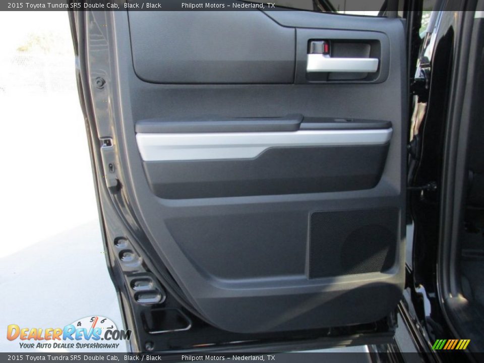 2015 Toyota Tundra SR5 Double Cab Black / Black Photo #19