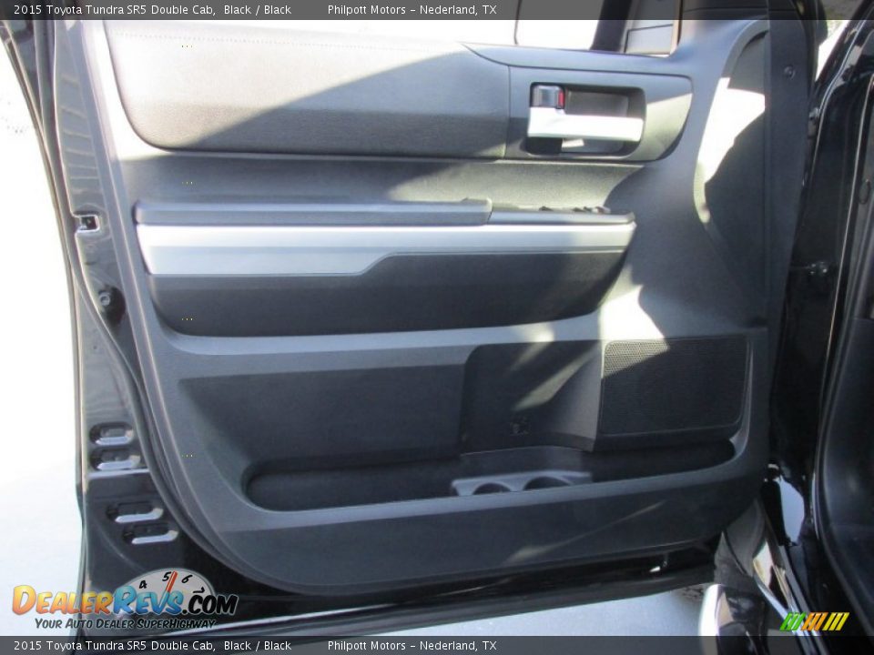 2015 Toyota Tundra SR5 Double Cab Black / Black Photo #21