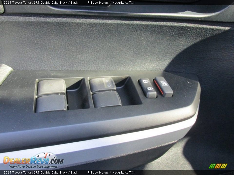 2015 Toyota Tundra SR5 Double Cab Black / Black Photo #22