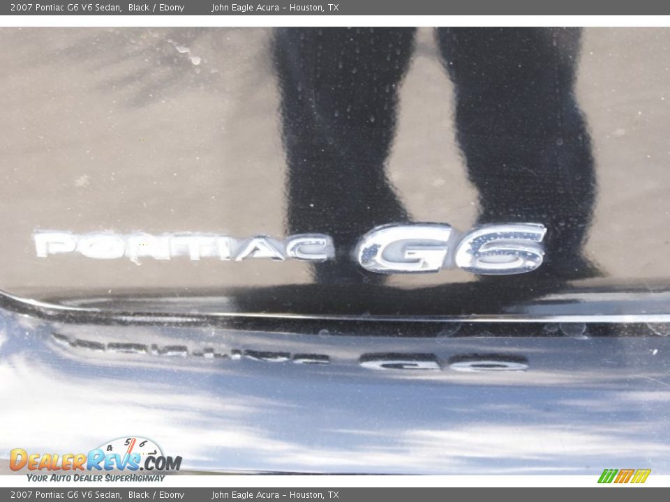 2007 Pontiac G6 V6 Sedan Black / Ebony Photo #20