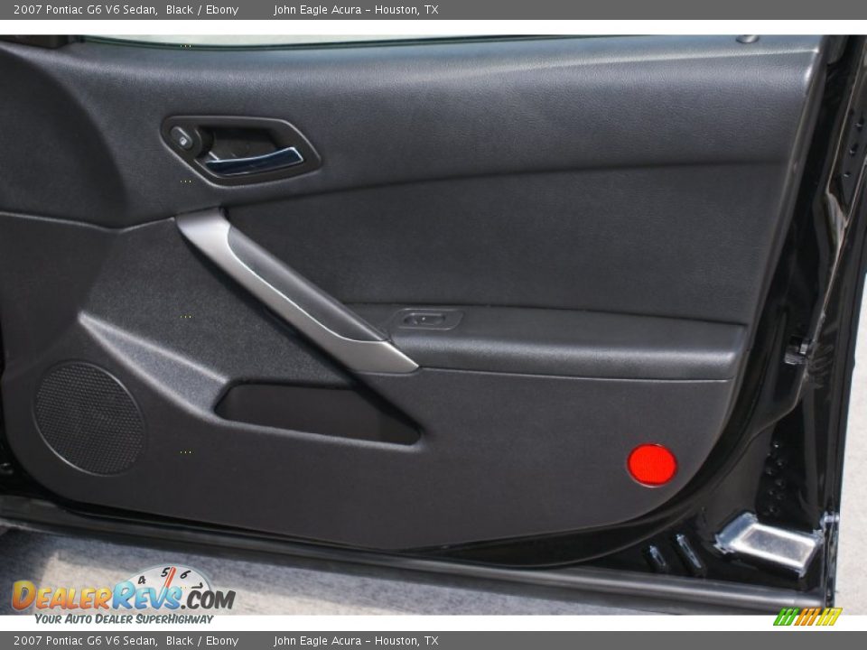 2007 Pontiac G6 V6 Sedan Black / Ebony Photo #24