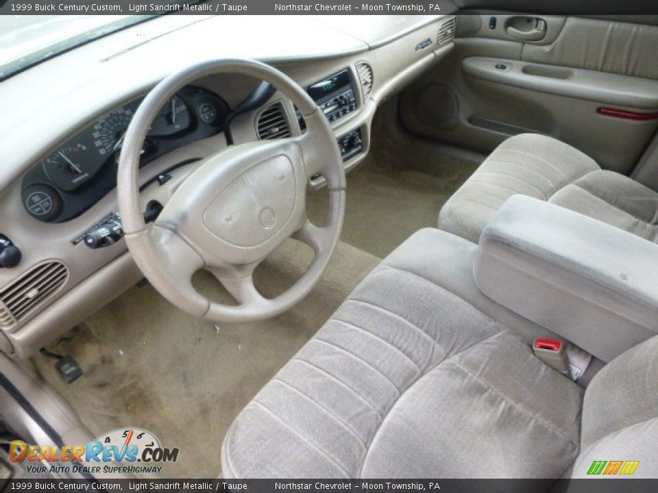 1999 Buick Century Custom Light Sandrift Metallic / Taupe Photo #12