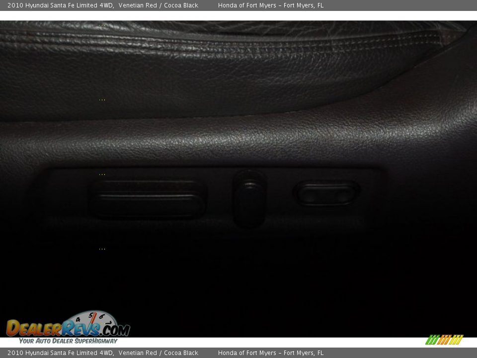 2010 Hyundai Santa Fe Limited 4WD Venetian Red / Cocoa Black Photo #15
