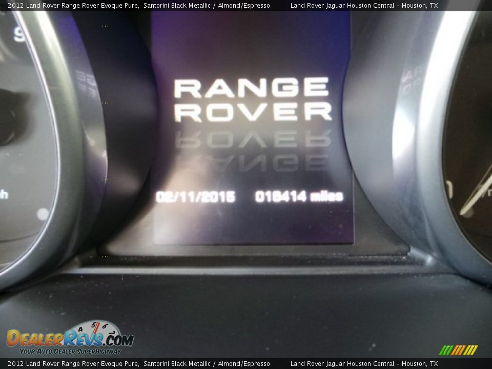 2012 Land Rover Range Rover Evoque Pure Santorini Black Metallic / Almond/Espresso Photo #16
