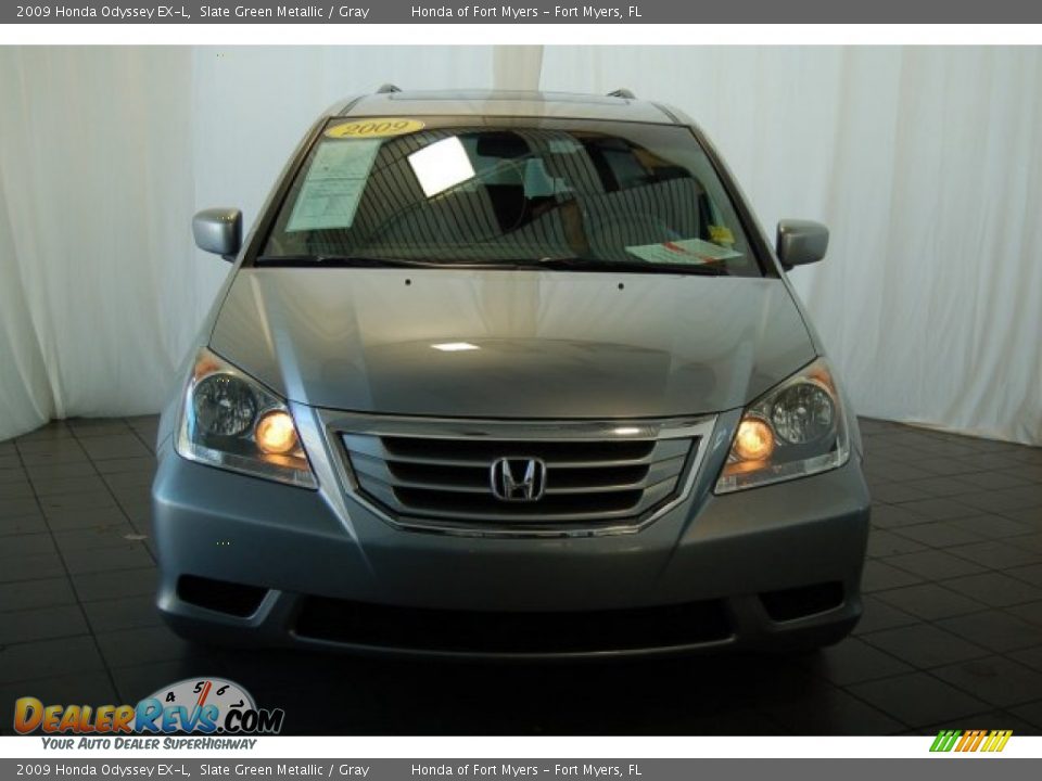 2009 Honda Odyssey EX-L Slate Green Metallic / Gray Photo #3