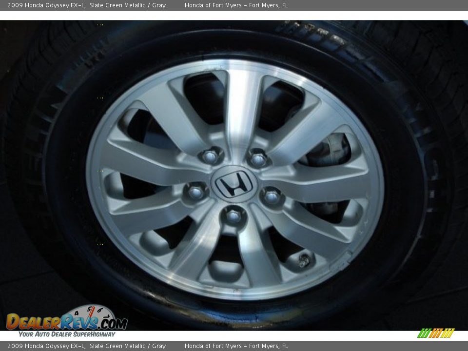 2009 Honda Odyssey EX-L Slate Green Metallic / Gray Photo #4