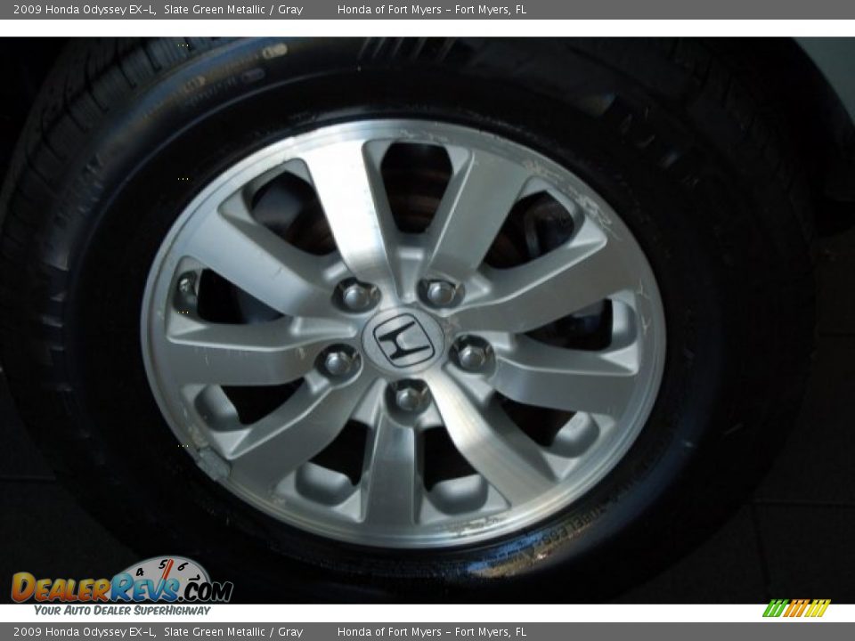 2009 Honda Odyssey EX-L Slate Green Metallic / Gray Photo #9