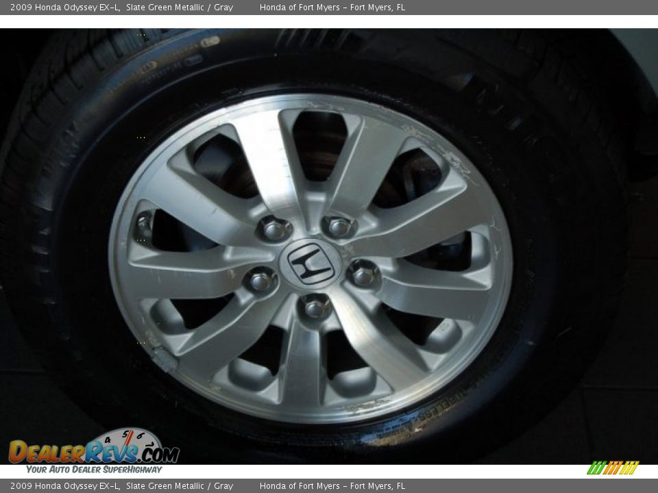 2009 Honda Odyssey EX-L Slate Green Metallic / Gray Photo #10