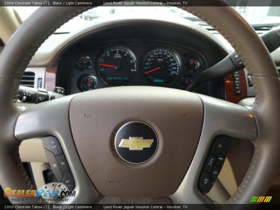 2009 Chevrolet Tahoe LTZ Black / Light Cashmere Photo #13
