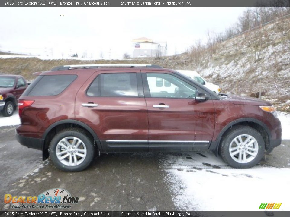 2015 Ford Explorer XLT 4WD Bronze Fire / Charcoal Black Photo #2