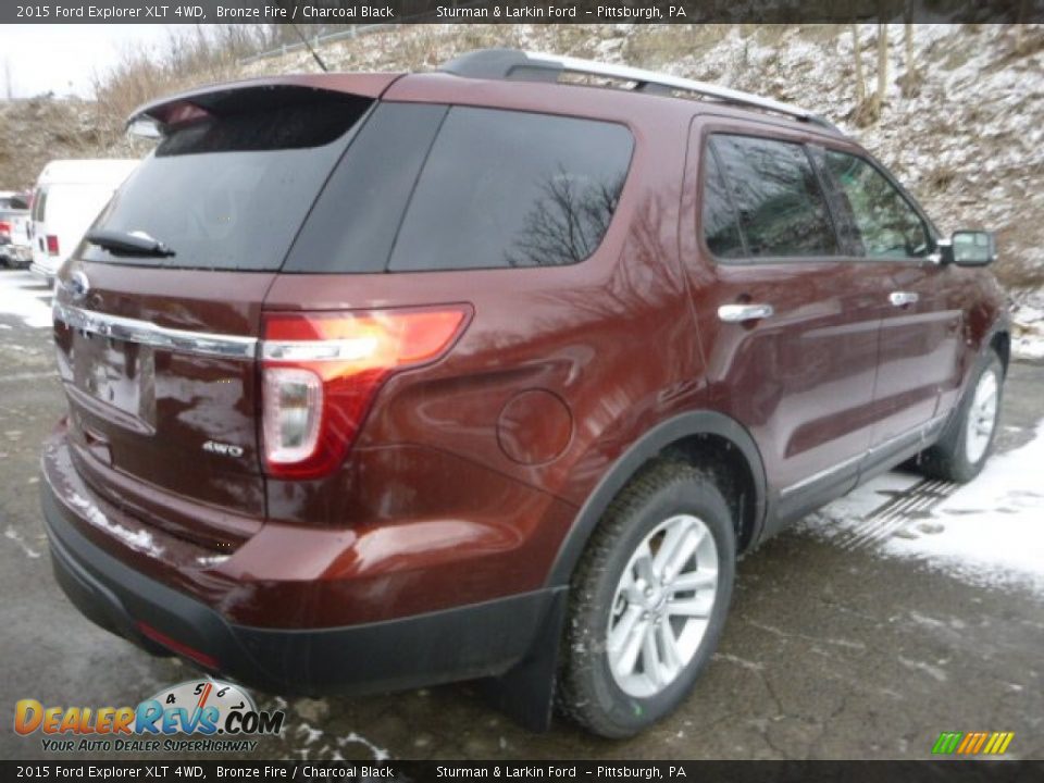 2015 Ford Explorer XLT 4WD Bronze Fire / Charcoal Black Photo #3