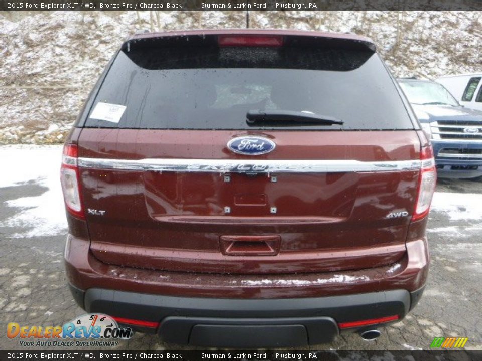 2015 Ford Explorer XLT 4WD Bronze Fire / Charcoal Black Photo #4