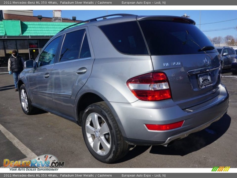 2011 Mercedes-Benz ML 350 4Matic Palladium Silver Metallic / Cashmere Photo #3