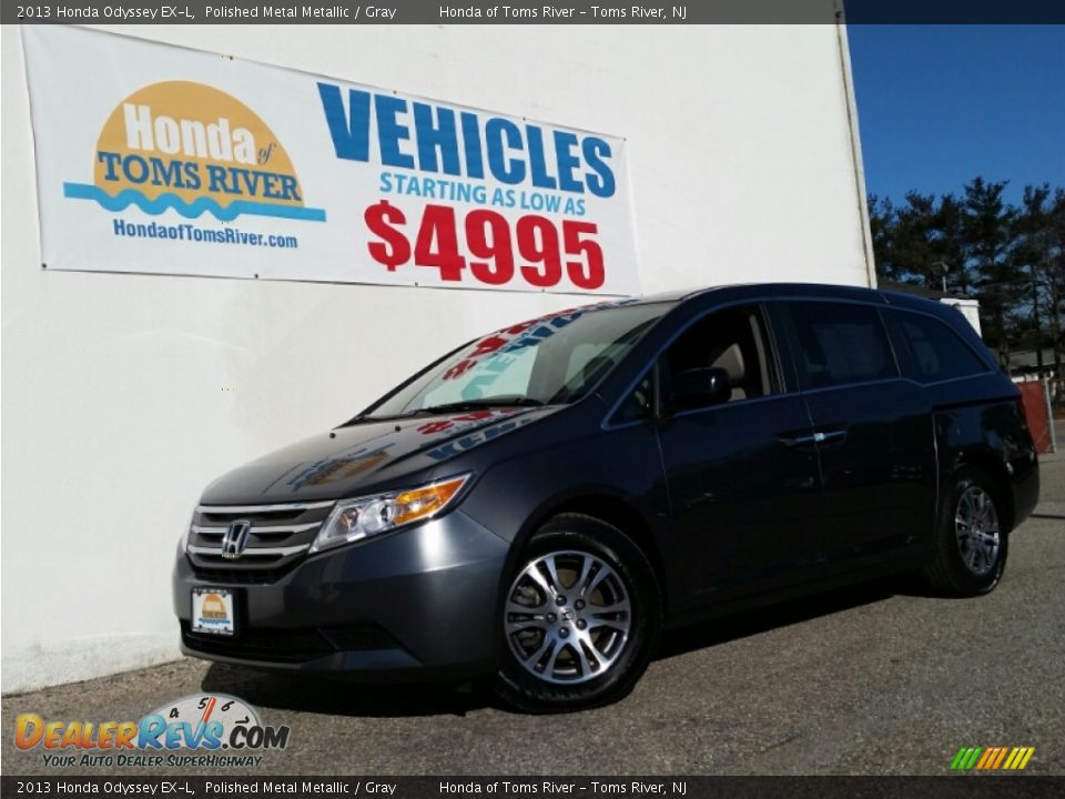 2013 Honda Odyssey EX-L Polished Metal Metallic / Gray Photo #1