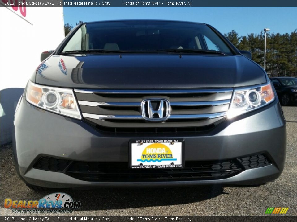 2013 Honda Odyssey EX-L Polished Metal Metallic / Gray Photo #4