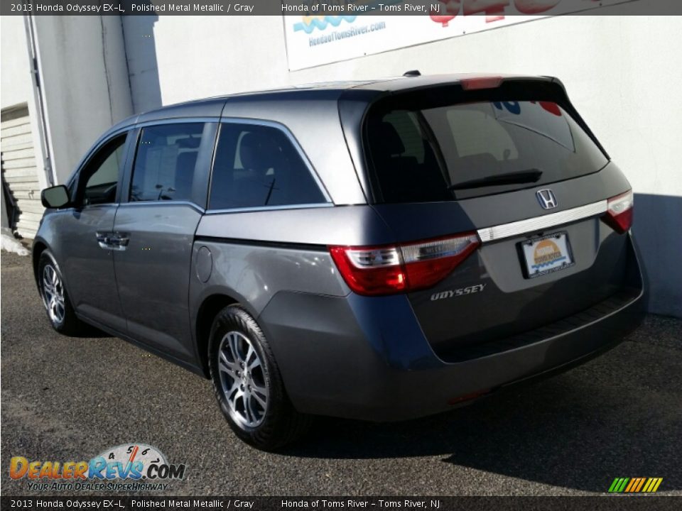 2013 Honda Odyssey EX-L Polished Metal Metallic / Gray Photo #7