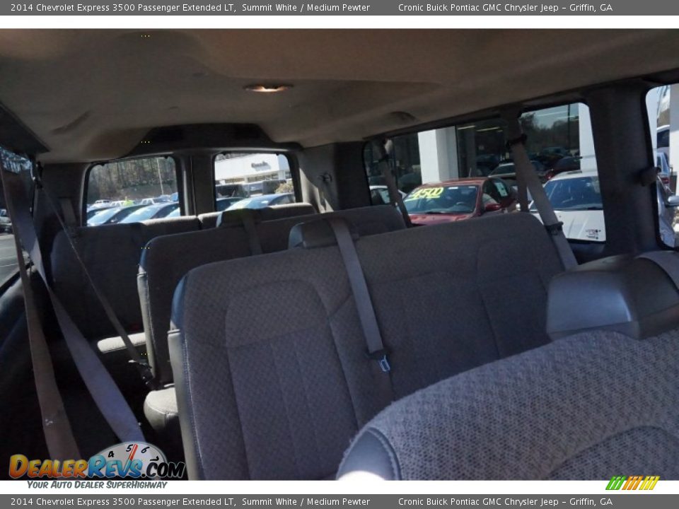 2014 Chevrolet Express 3500 Passenger Extended LT Summit White / Medium Pewter Photo #14