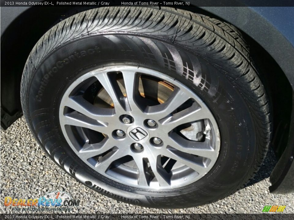 2013 Honda Odyssey EX-L Polished Metal Metallic / Gray Photo #31