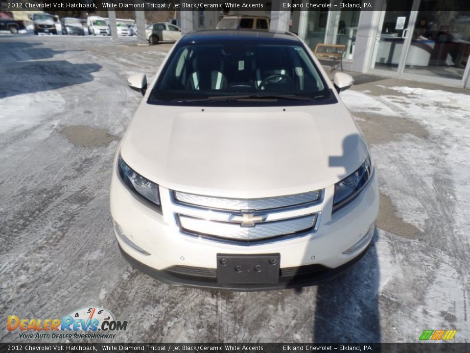 2012 Chevrolet Volt Hatchback White Diamond Tricoat / Jet Black/Ceramic White Accents Photo #3