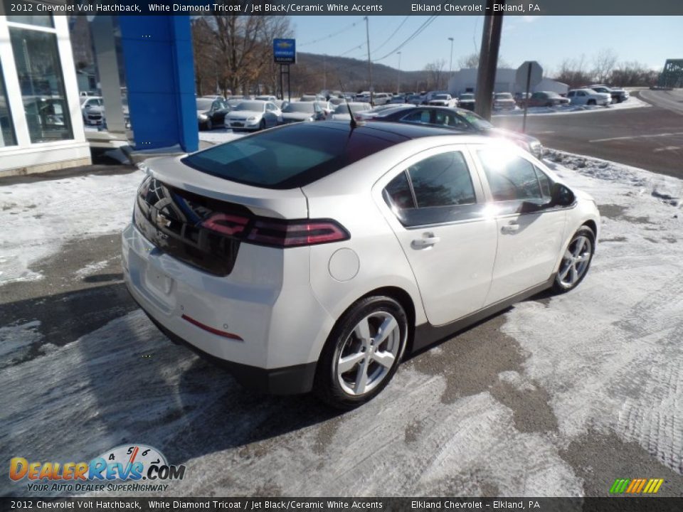 2012 Chevrolet Volt Hatchback White Diamond Tricoat / Jet Black/Ceramic White Accents Photo #6