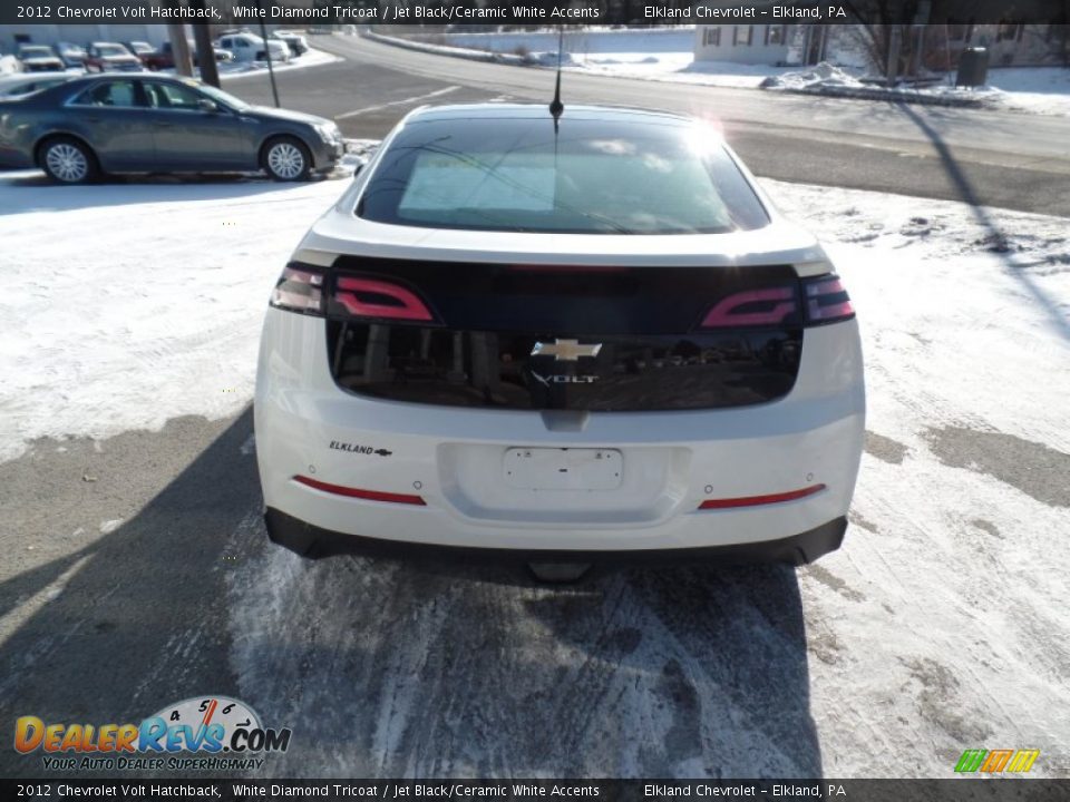2012 Chevrolet Volt Hatchback White Diamond Tricoat / Jet Black/Ceramic White Accents Photo #7