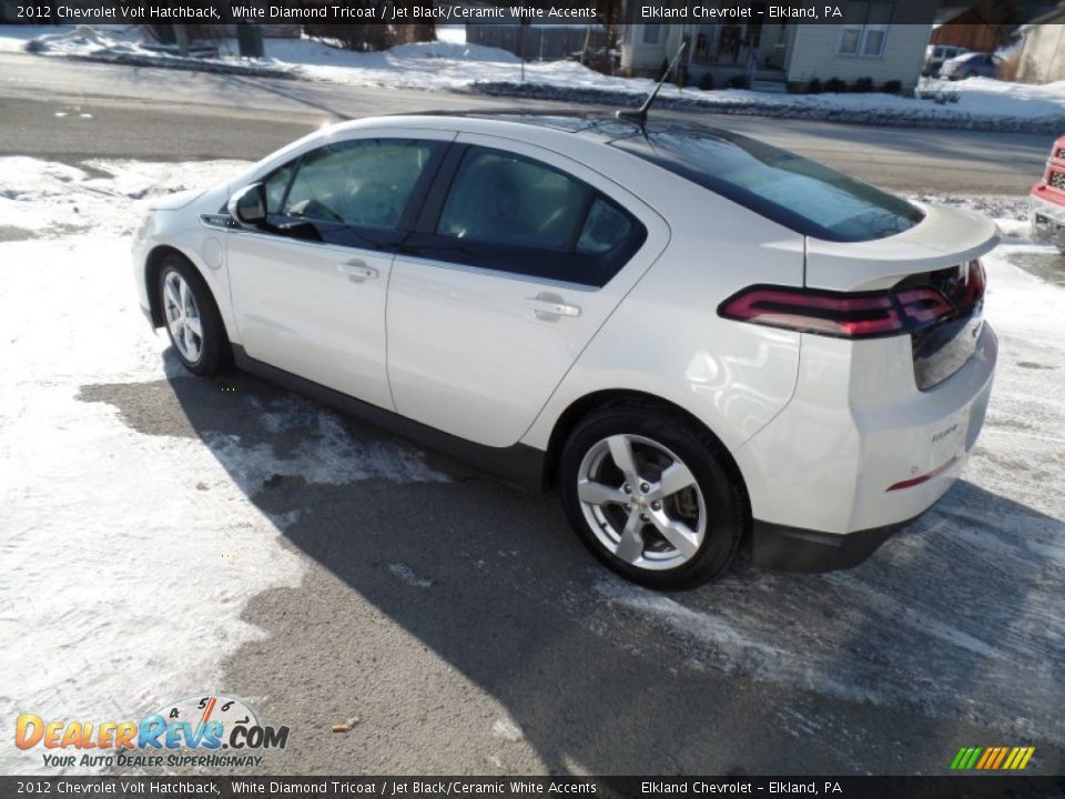 2012 Chevrolet Volt Hatchback White Diamond Tricoat / Jet Black/Ceramic White Accents Photo #8