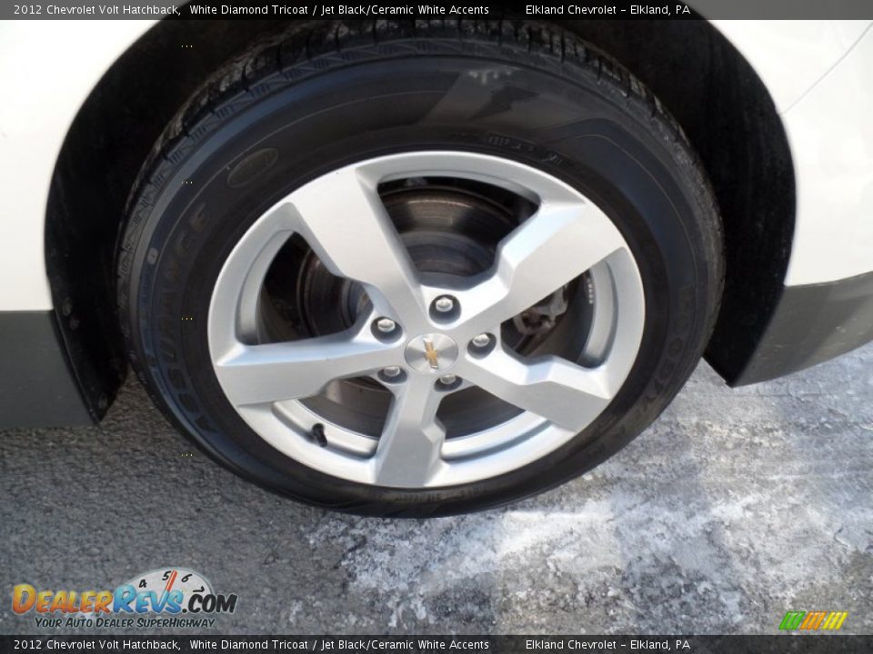 2012 Chevrolet Volt Hatchback White Diamond Tricoat / Jet Black/Ceramic White Accents Photo #9