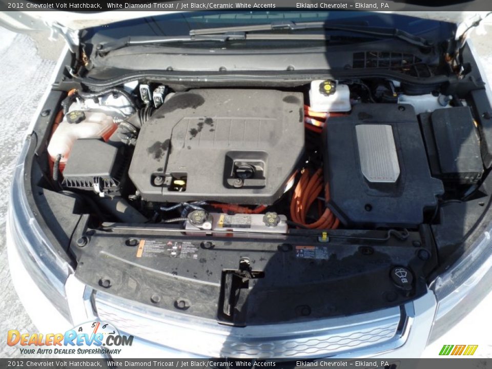 2012 Chevrolet Volt Hatchback White Diamond Tricoat / Jet Black/Ceramic White Accents Photo #10
