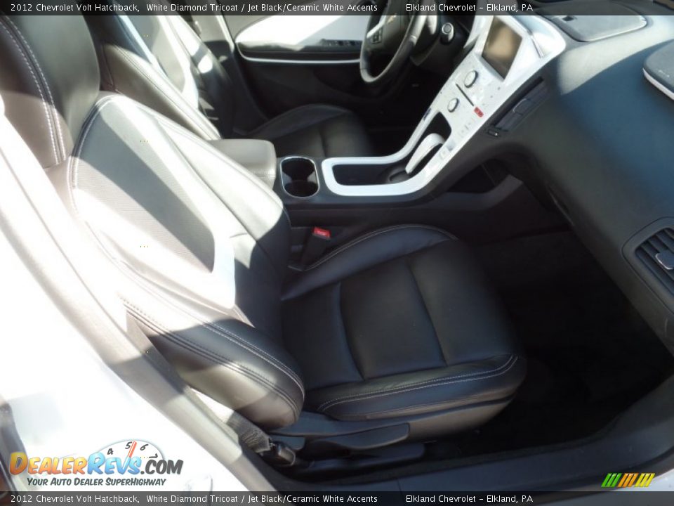 2012 Chevrolet Volt Hatchback White Diamond Tricoat / Jet Black/Ceramic White Accents Photo #15