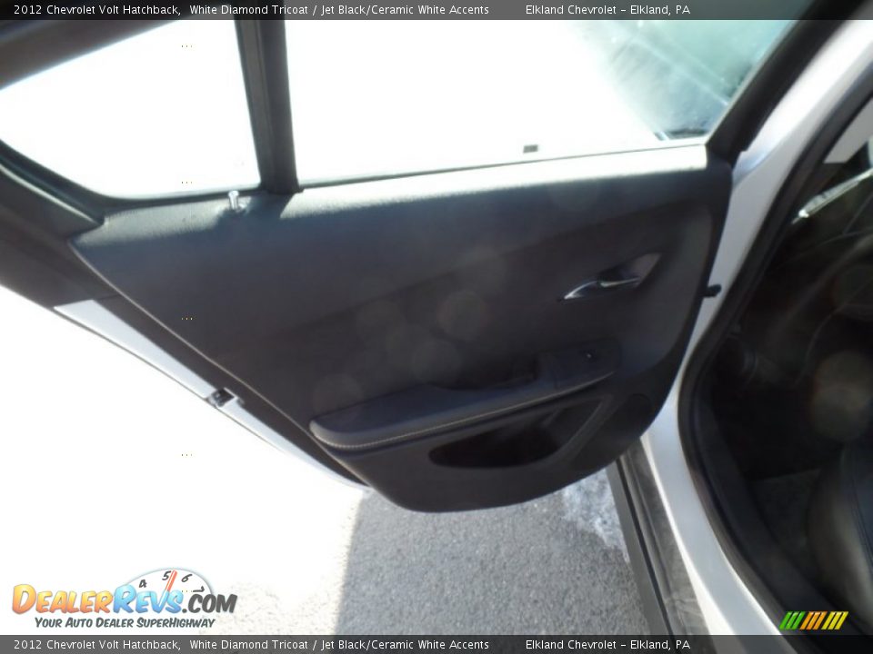 2012 Chevrolet Volt Hatchback White Diamond Tricoat / Jet Black/Ceramic White Accents Photo #19