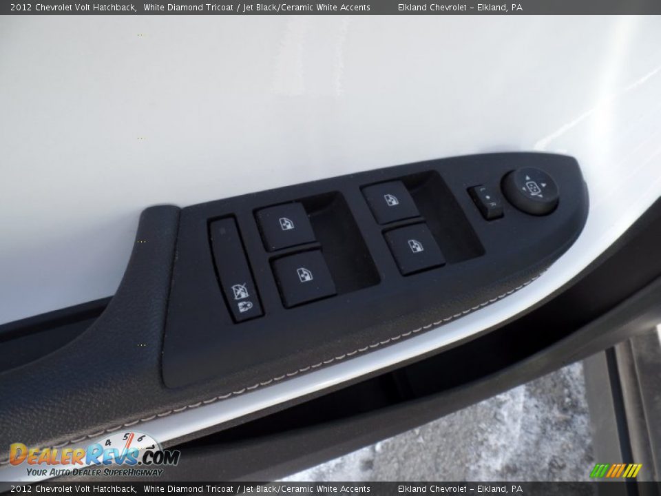 2012 Chevrolet Volt Hatchback White Diamond Tricoat / Jet Black/Ceramic White Accents Photo #23