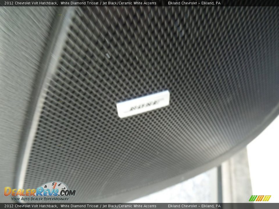 2012 Chevrolet Volt Hatchback White Diamond Tricoat / Jet Black/Ceramic White Accents Photo #25
