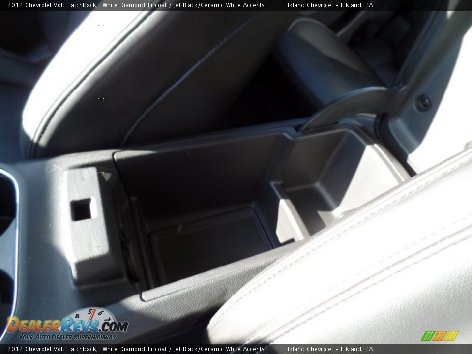 2012 Chevrolet Volt Hatchback White Diamond Tricoat / Jet Black/Ceramic White Accents Photo #27