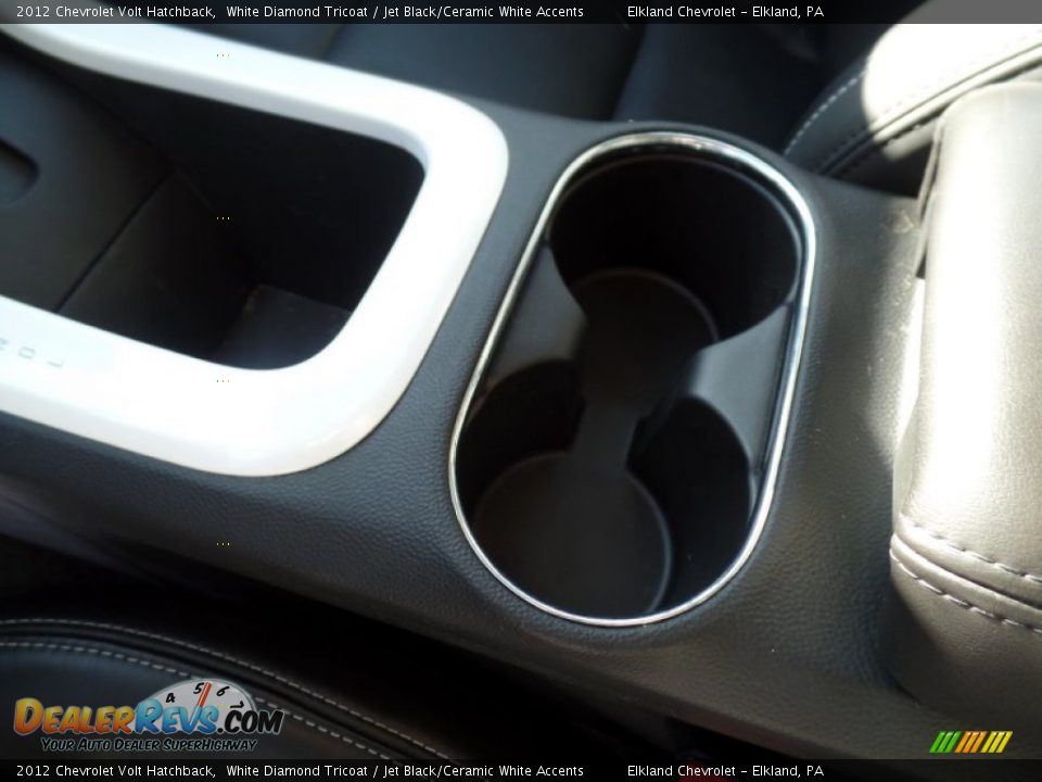 2012 Chevrolet Volt Hatchback White Diamond Tricoat / Jet Black/Ceramic White Accents Photo #28