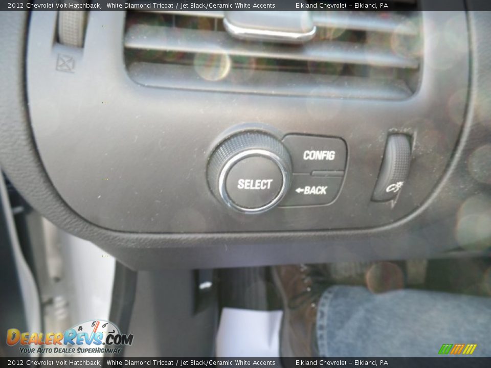 2012 Chevrolet Volt Hatchback White Diamond Tricoat / Jet Black/Ceramic White Accents Photo #29
