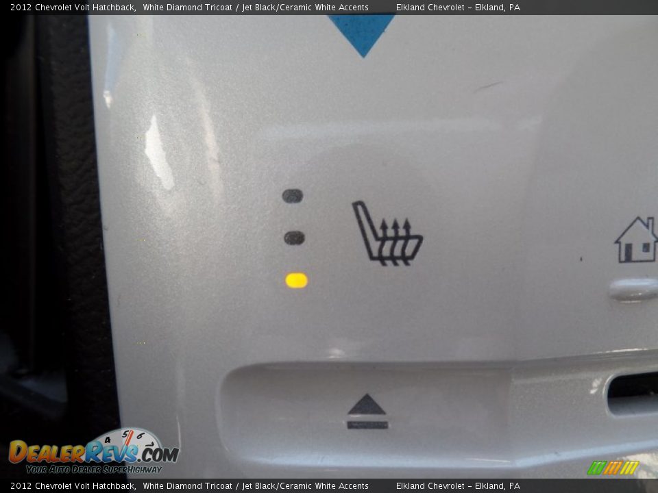 2012 Chevrolet Volt Hatchback White Diamond Tricoat / Jet Black/Ceramic White Accents Photo #32