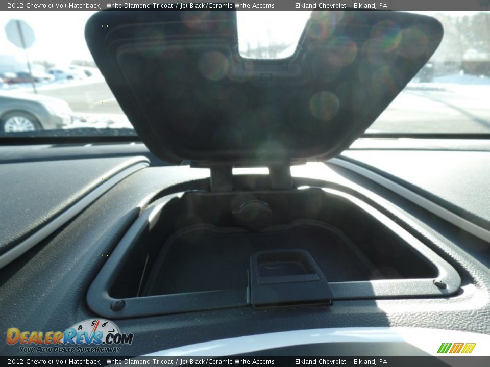 2012 Chevrolet Volt Hatchback White Diamond Tricoat / Jet Black/Ceramic White Accents Photo #36