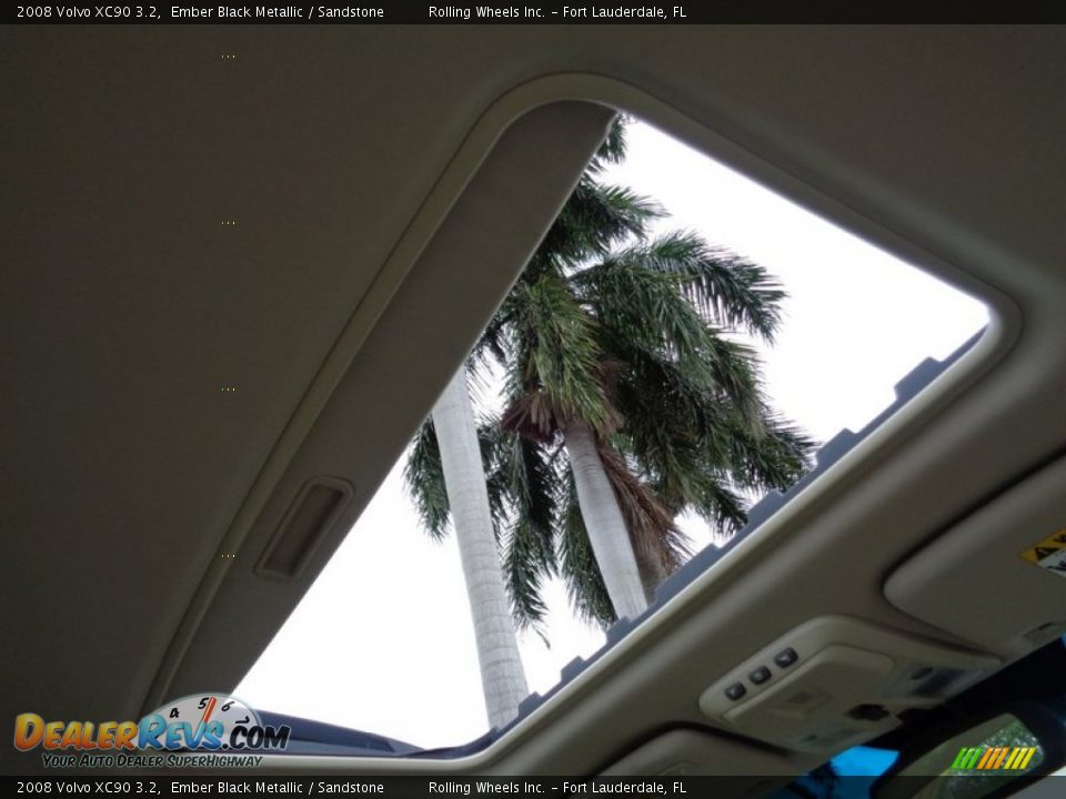 2008 Volvo XC90 3.2 Ember Black Metallic / Sandstone Photo #2