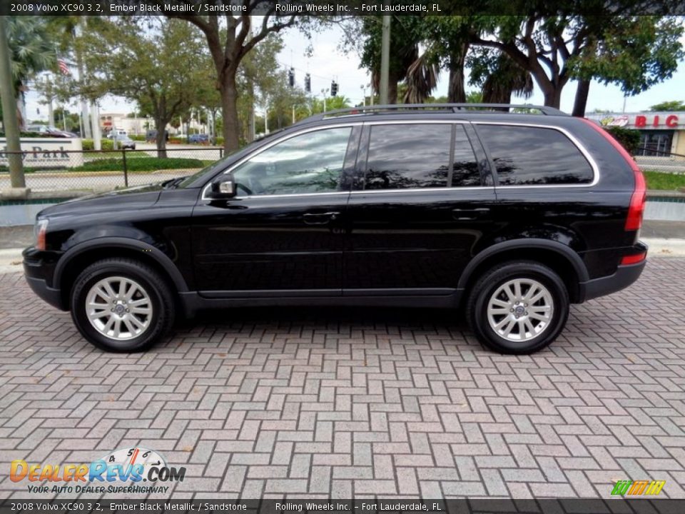 Ember Black Metallic 2008 Volvo XC90 3.2 Photo #3