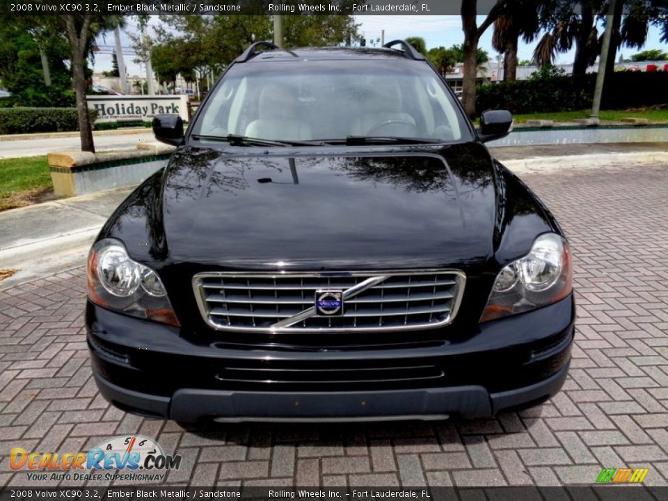 2008 Volvo XC90 3.2 Ember Black Metallic / Sandstone Photo #15