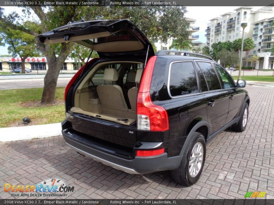 2008 Volvo XC90 3.2 Ember Black Metallic / Sandstone Photo #19