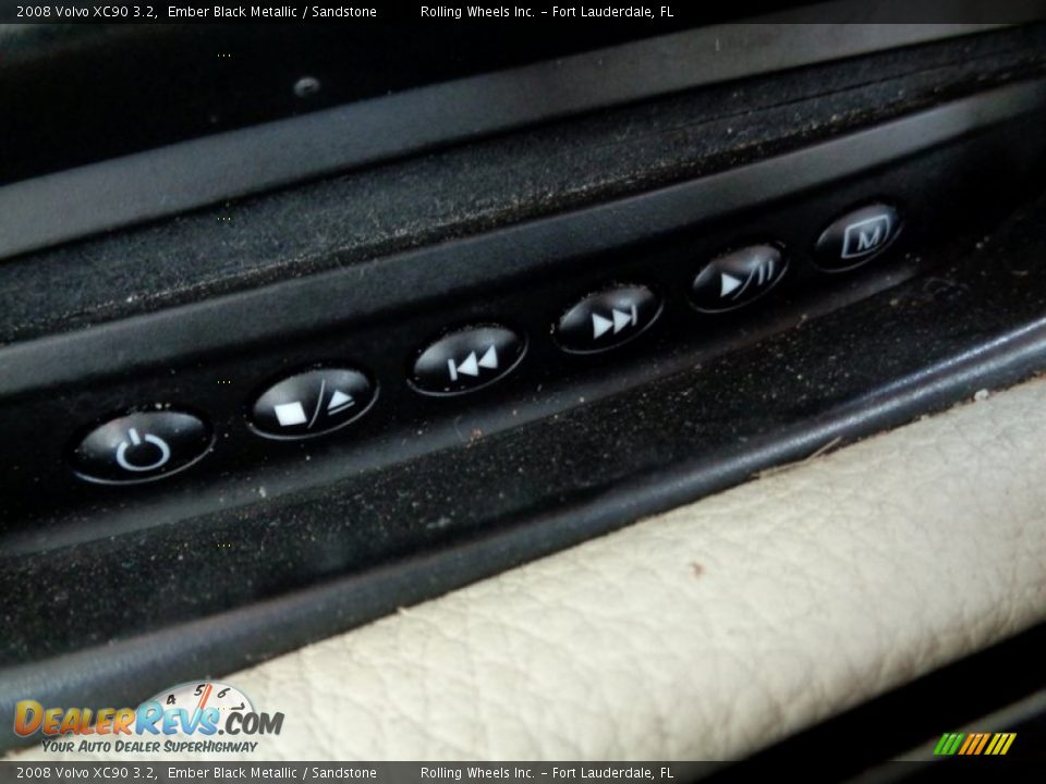 2008 Volvo XC90 3.2 Ember Black Metallic / Sandstone Photo #21