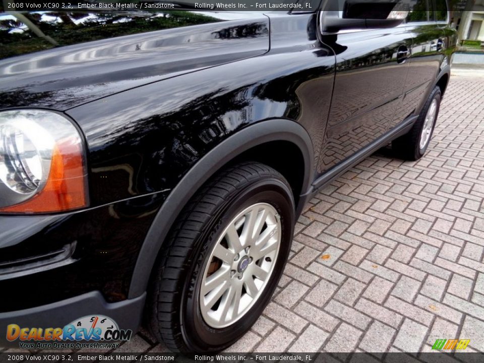 2008 Volvo XC90 3.2 Ember Black Metallic / Sandstone Photo #22
